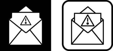 icono de vector de correo no deseado