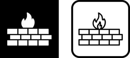 icono de vector de firewall