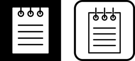 Notepad Vector Icon