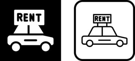 Rent a Car Vector Icon