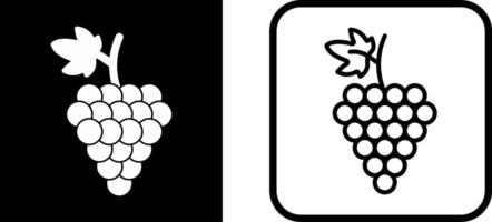 icono de vector de uvas