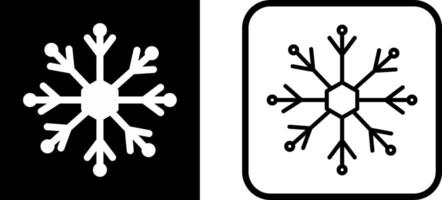 icono de vector de copo de nieve