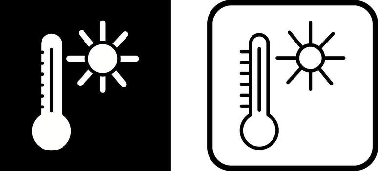 icono de vector de temperatura