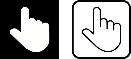 Raised Finger Vector Icon