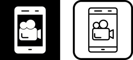 icono de vector de cámara de vídeo