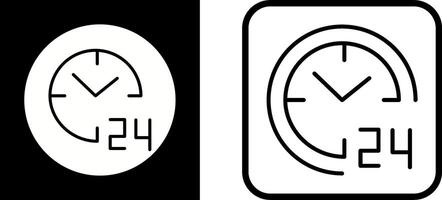 24 hours Vector Icon