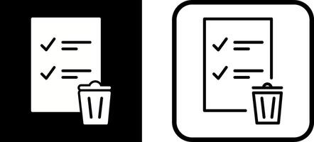 Trash List Vector Icon