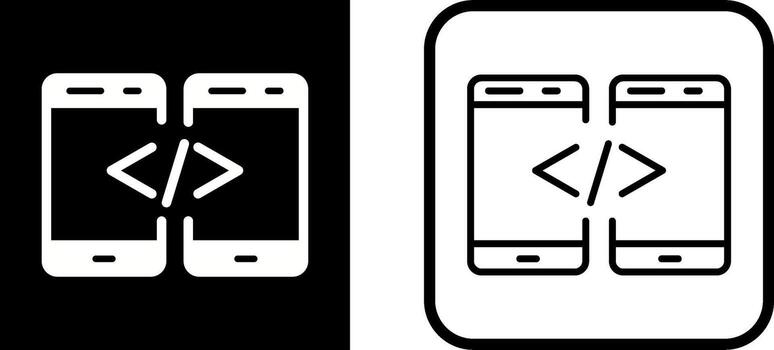 icono de vector de código