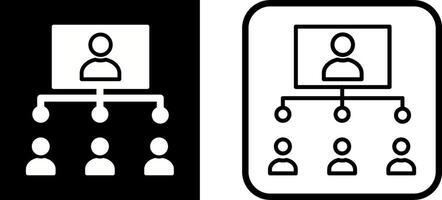 icono de vector de estructura empresarial