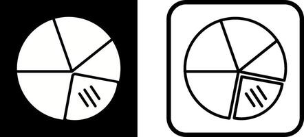 icono de vector de gráfico circular