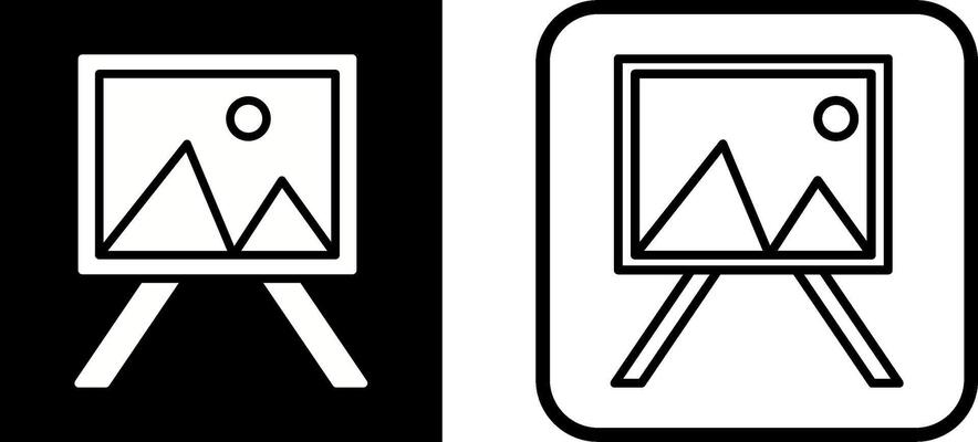 Painting of Canvass Vector Icon