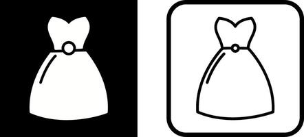 icono de vector de vestido de cóctel