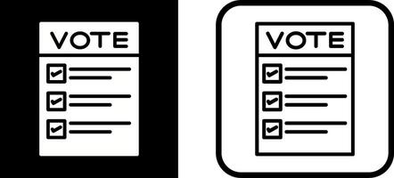 Ballot Paper Vector Icon