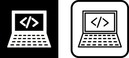 Writing Laptop Vector Icon