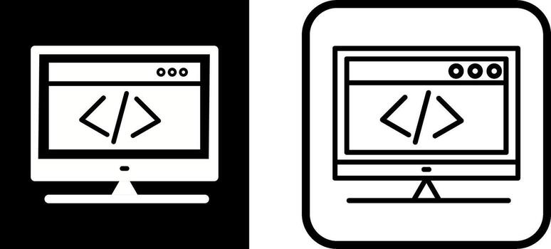 HTML Coding Vector Icon