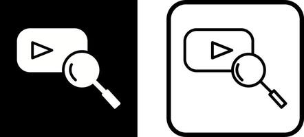 YouTube Search Vector Icon