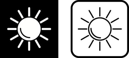 icono de vector de sol