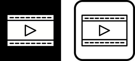 vídeo y animación vector icono