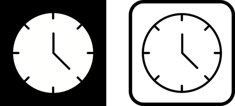 Clock Vector Icon