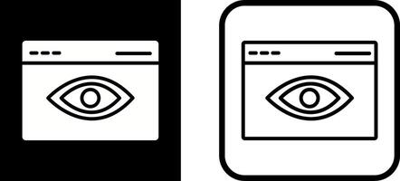 web visibilidad vector icono