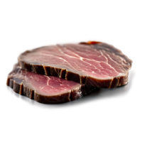 AI Generated Pork liver sliced thin moist and glossy captured with a shallow depth of field png