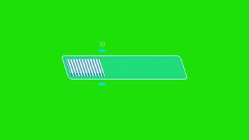 Colourfull animation loading progress bar loading animation on green background video