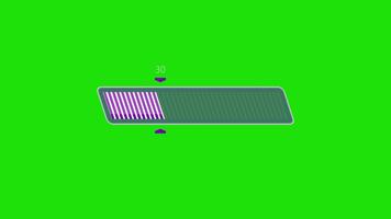 colourfull animation chargement le progrès bar chargement animation sur vert Contexte video