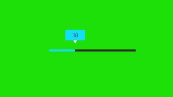 Colourfull animation loading progress bar loading animation on green background video