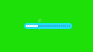 Colourfull animation loading progress bar loading animation on green background video