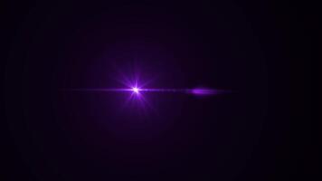 Purple flare lens effect. 4K resolution. Very high quality and realstics.on black background free video