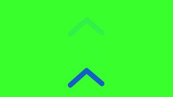 Swipe up Arrows Navigation Motion Graphics Green Screen. Animation Alpha Channel. 4K resolution. video