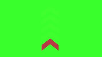 Swipe up Arrows Navigation Motion Graphics Green Screen. Animation Alpha Channel. 4K resolution. video