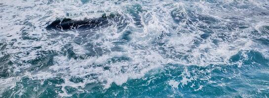 Vibrant Ocean Waves Texture for Travel Backgrounds photo