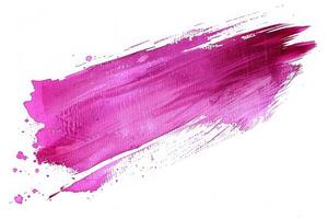 AI generated Vibrant Pink Brush Stroke Creative Background photo