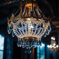 AI Generated Chandelier in the interior photo