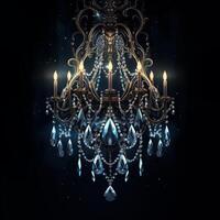 AI Generated Chandelier in the interior photo