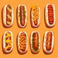 AI Generated Hotdog fast food photo