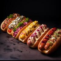 AI Generated Hotdog fast food photo