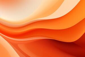 AI Generated Abstract orange curve background photo