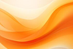 AI Generated Abstract orange curve background photo