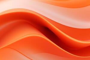 AI Generated Abstract orange curve background photo