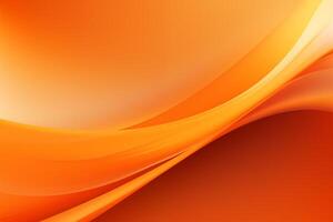 AI Generated Abstract orange curve background photo