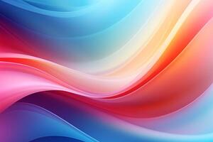 AI Generated Gradient color background digital art twisted photo