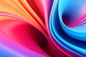 AI Generated Gradient color background digital art twisted photo