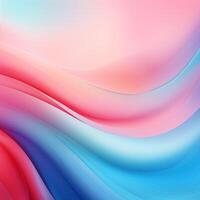 AI Generated Soft Gradient background. Vibrant Gradient Background. Blurred Color Wave. Blue, pink gradient background. summer and spring concept. Pastel gradient background. Abstract blurred photo