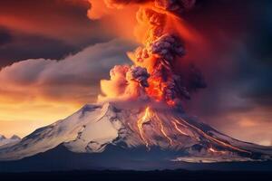 ai generado un volcán en Islandia cerca el pueblo de Grindavík estalla foto