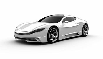 AI Generated A car on a white background, isolated photo