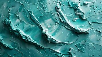 AI Generated A close up of a liquid azure texture resembling a freezing natural material photo