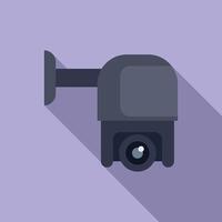 Security indoor camera icon flat vector. Key locker vector