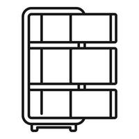 Empty deposit room icon outline vector. Access storage security vector